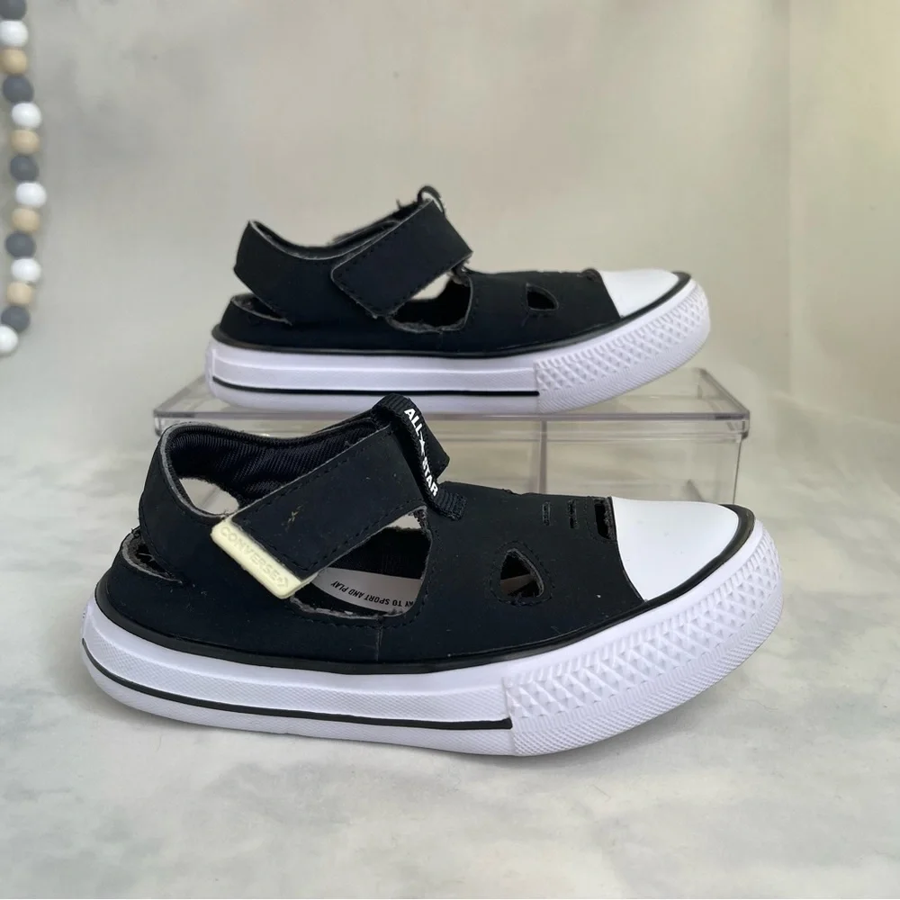 Toddler Converse Chuck Taylor All Star SuperPlay Sandal Kids 9 Black/White